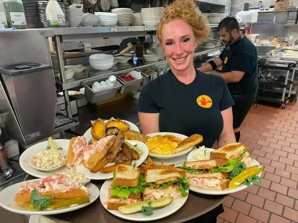 World’s Largest Lobster Roll Commercially Available, world record in Woolwich, Maine
