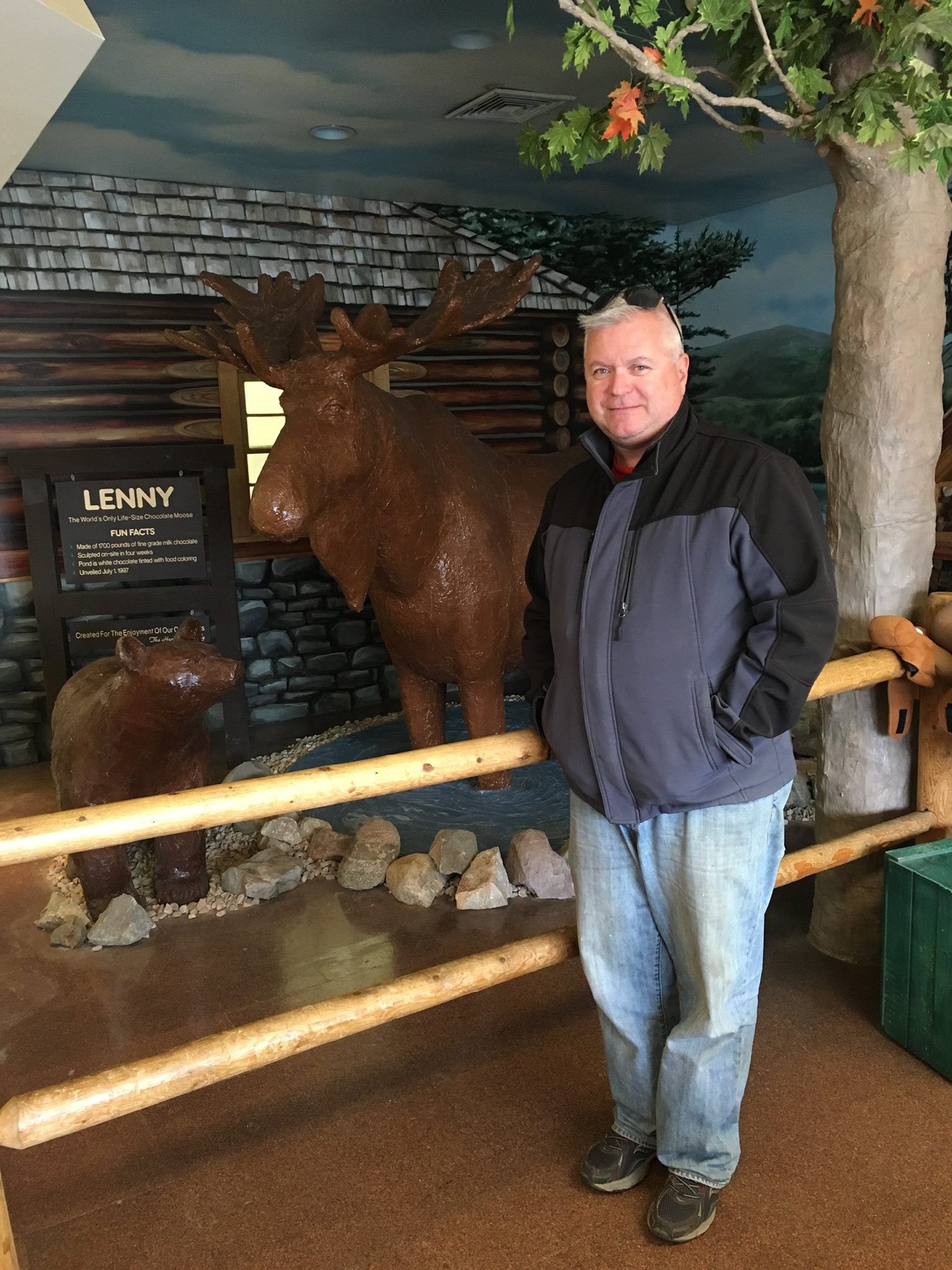 World's First Life-Size Chocolate Moose, world record in Scarborough, Maine
