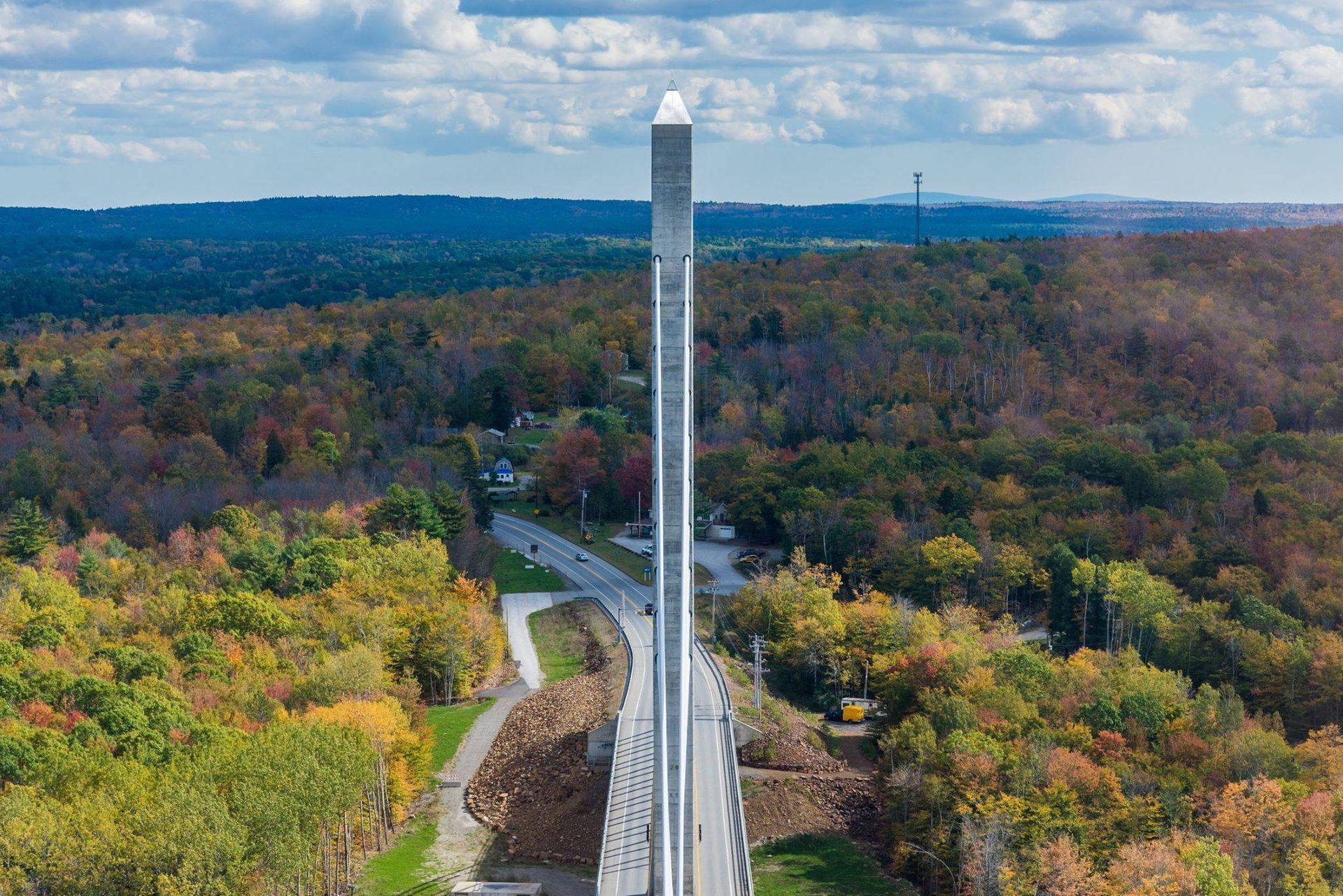 World's Tallest Bridge Observatory, world record near Prospect, Maine