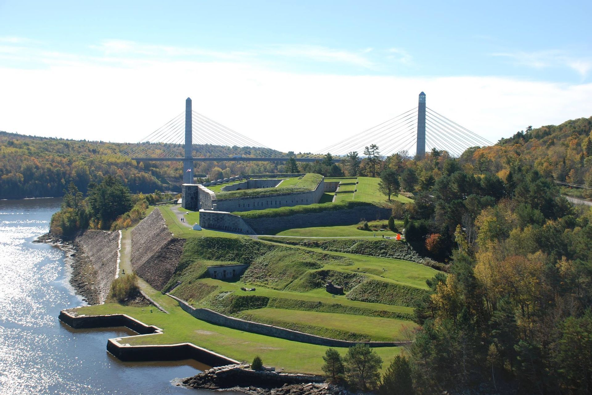 World's Tallest Bridge Observatory, world record near Prospect, Maine