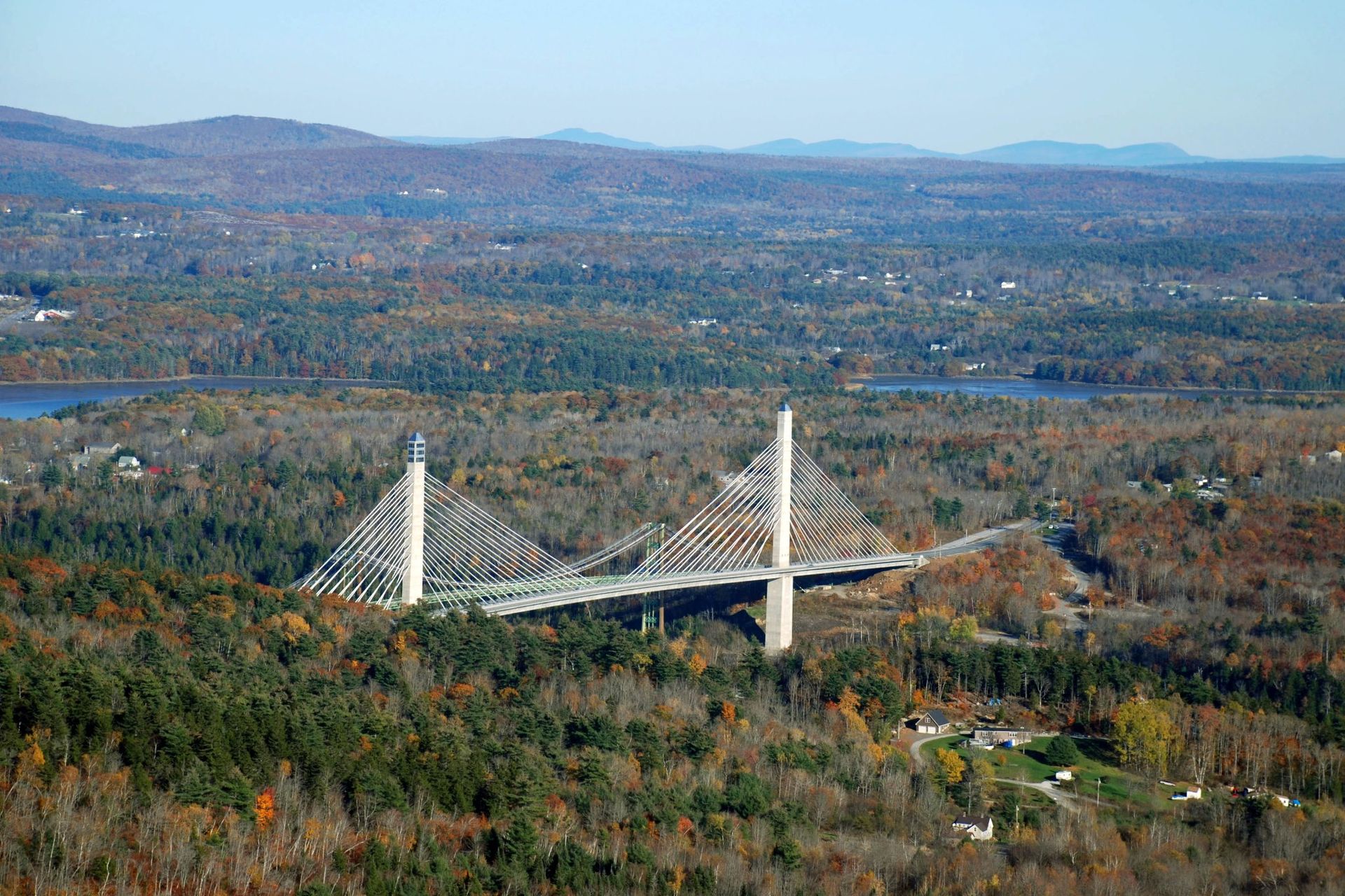 World's Tallest Bridge Observatory, world record near Prospect, Maine