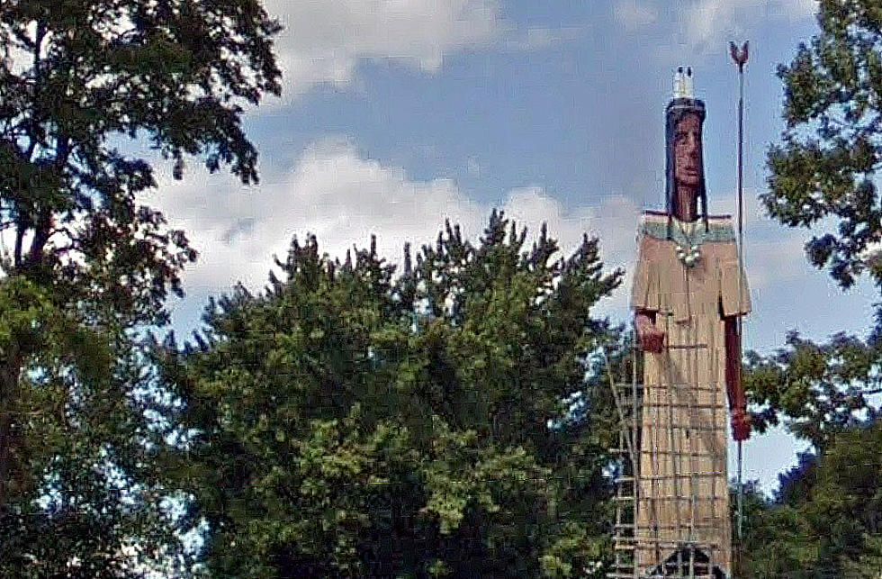 Worlds Tallest Statue of a Native American, world record in Skowhegan, Maine
