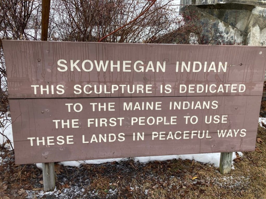 Worlds Tallest Statue of a Native American, world record in Skowhegan, Maine
