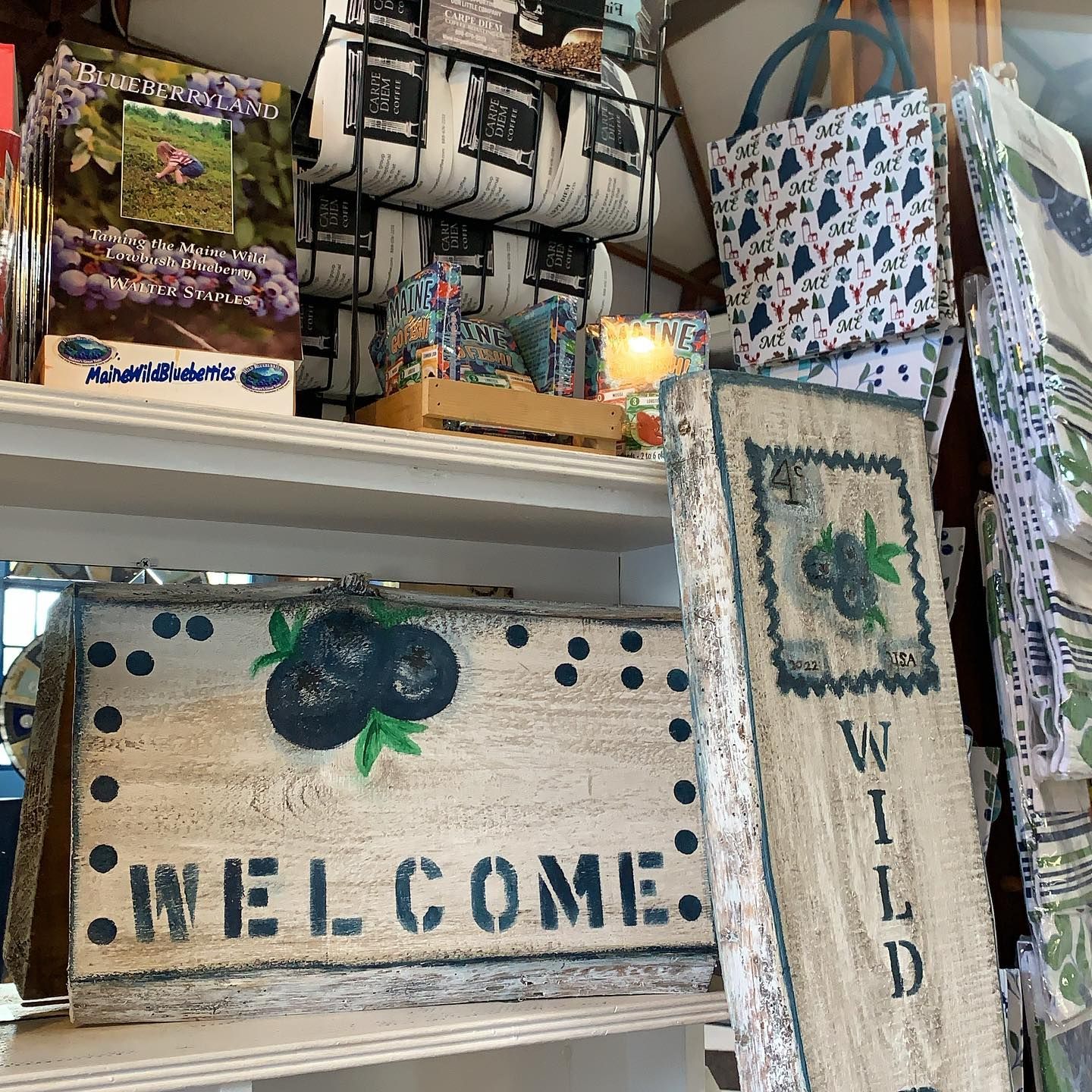World's First Blueberry-shaped Shop, world record in Columbia Falls, Maine
