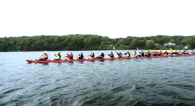 World's Longest Modular Kayak, world record in Freeport, Maine World's Longest Modular Kayak, world record in Freeport, Maine
