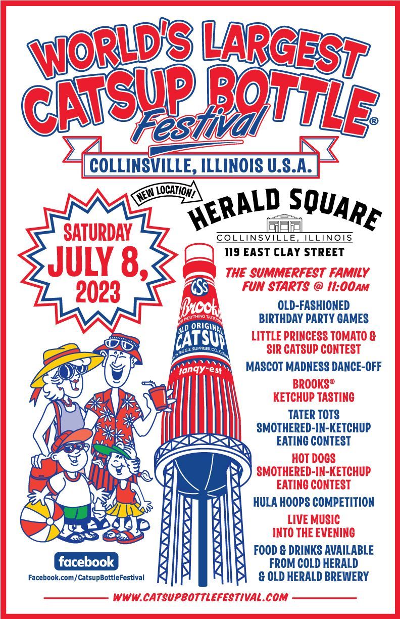 World's Largest Catsup Bottle Sculpture, world record in Collinsville, Illinois World's Largest Catsup Bottle Sculpture, world record in Collinsville, Illinois