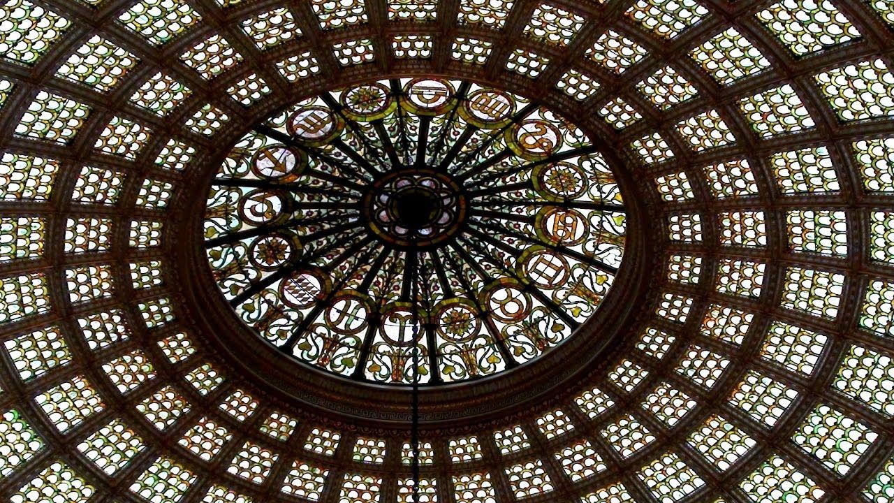 World’s Largest Tiffany Glass Dome, world record in Chicago, Illinois World’s Largest Tiffany Glass Dome, world record in Chicago, Illinois