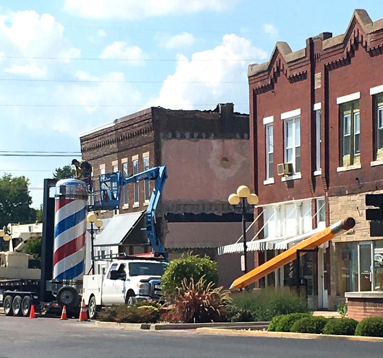 
World’s Largest Barbershop Pole, world record in Casey, Illinois