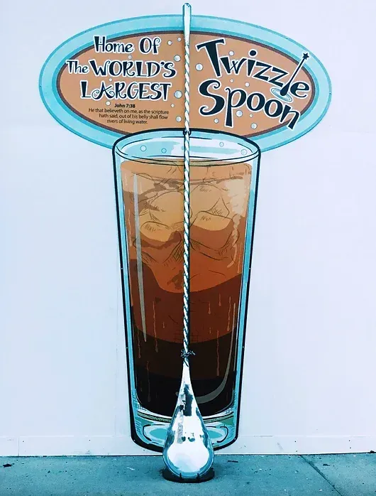 World’s Largest Swizzle Spoon, world record in Casey, Illinois

