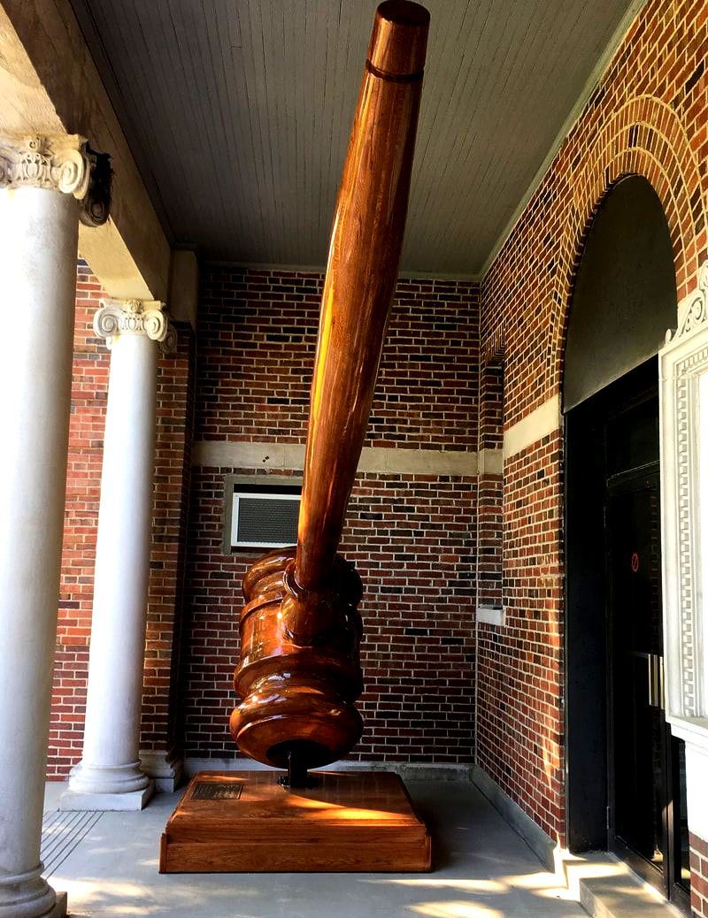 
World’s Largest Wooden Gavel, world record set in Marshall, Illinois