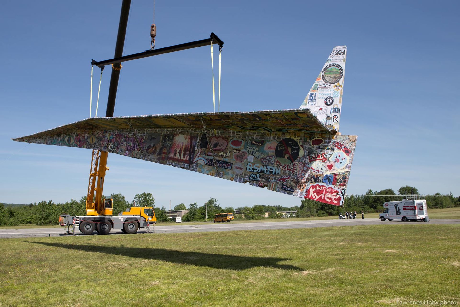 World's Largest Paper Airplane Sculpture, world record in Fitchburg, Massachusetts