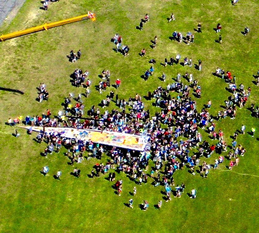 World's Largest Paper Airplane Sculpture, world record in Fitchburg, Massachusetts