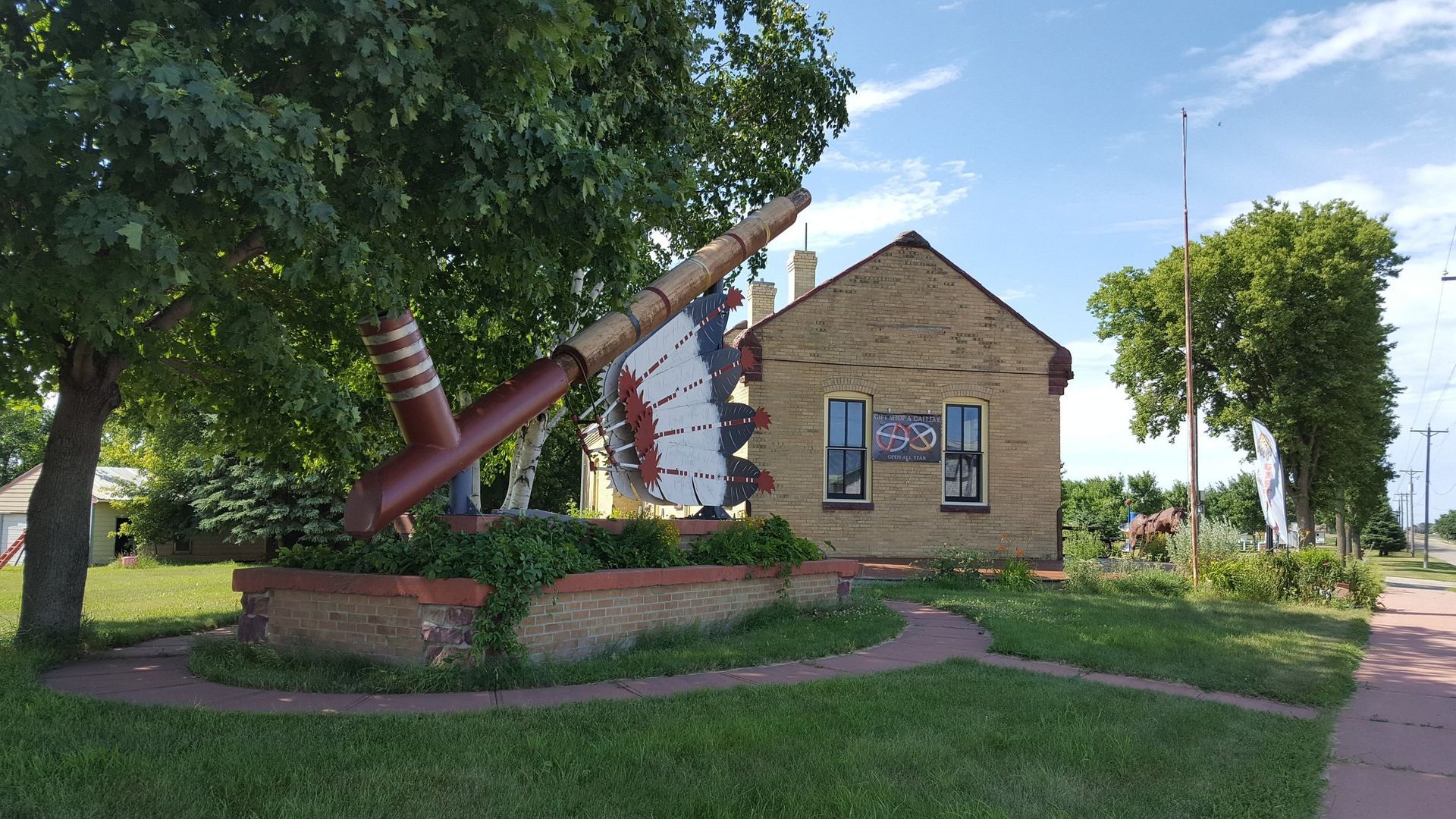 World's Largest Peace Pipe, world record in Pipestone, Minnesota World's Largest Peace Pipe, world record in Pipestone, Minnesota