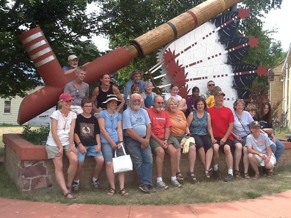 World's Largest Peace Pipe, world record in Pipestone, Minnesota World's Largest Peace Pipe, world record in Pipestone, Minnesota