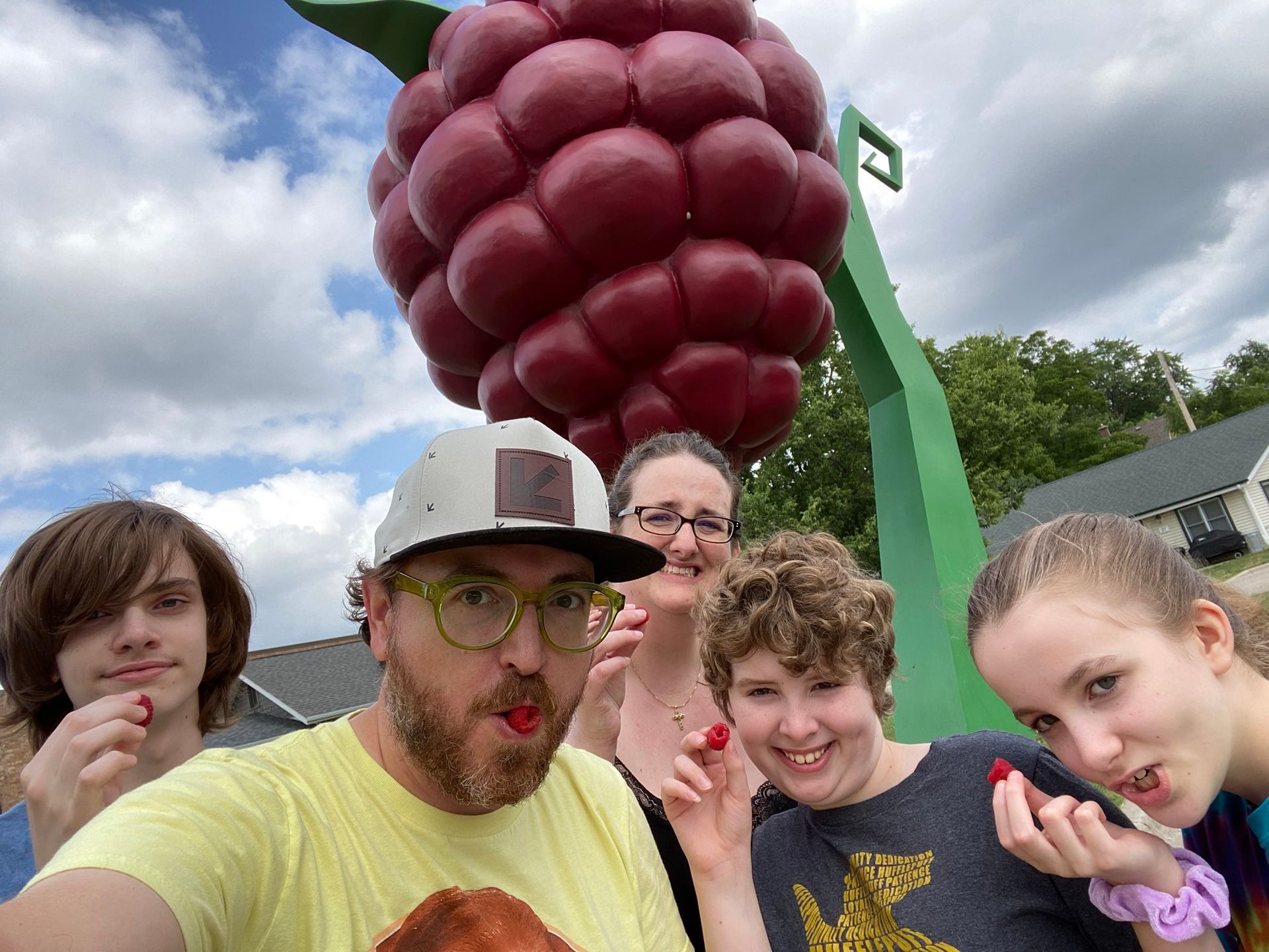 World's Largest Raspberry Sculpture, world record in Hopkins, Minnesota World's Largest Raspberry Sculpture, world record in Hopkins, Minnesota