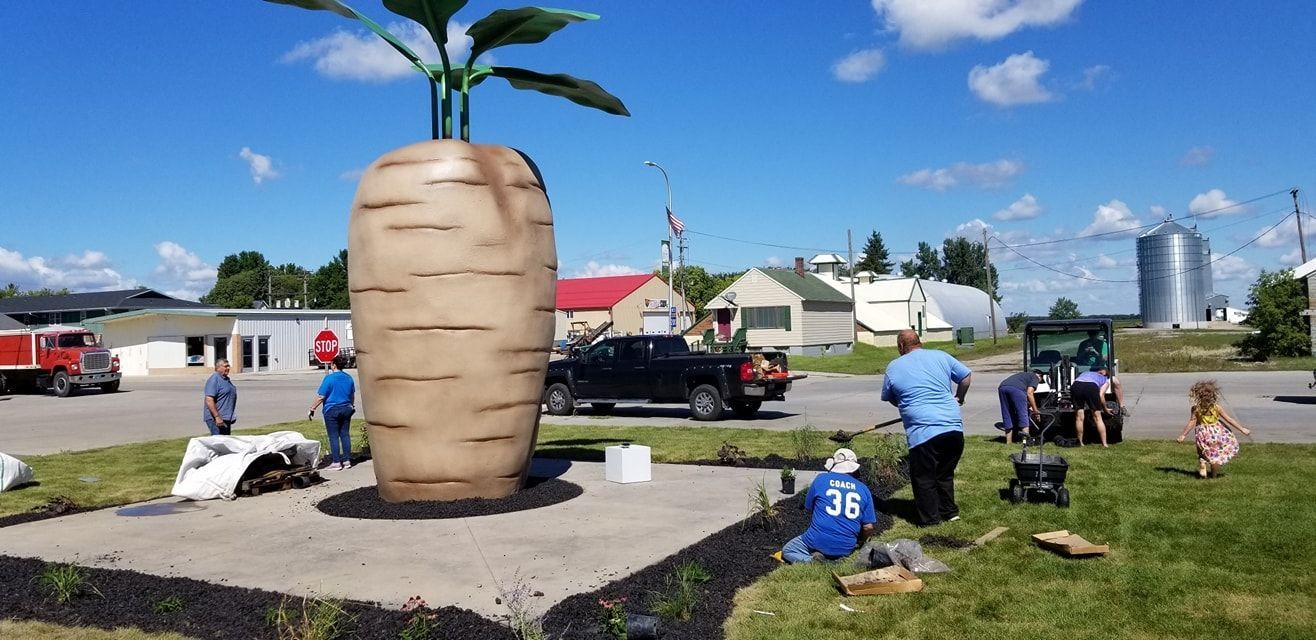World's Largest Concrete Sugar Beet Sculpture, world record in Halstad, Minnesota