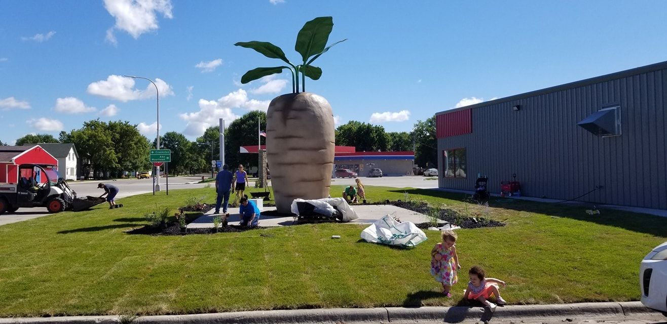 World's Largest Concrete Sugar Beet Sculpture, world record in Halstad, Minnesota
