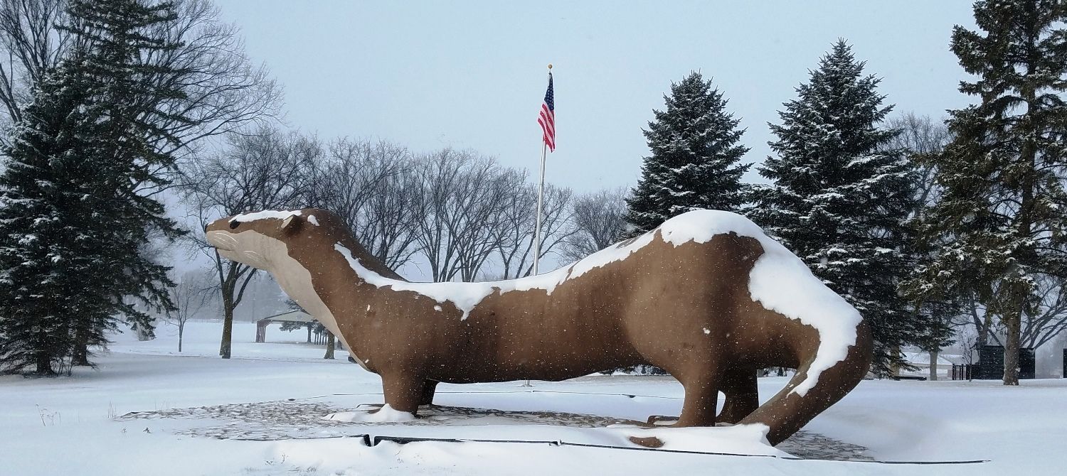 World’s Largest Otter Sculpture, world record in Fergus Falls, Minnesota