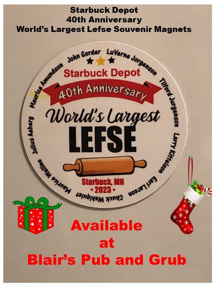 World's Largest Lefse, world record in Starbuck, Minnesota