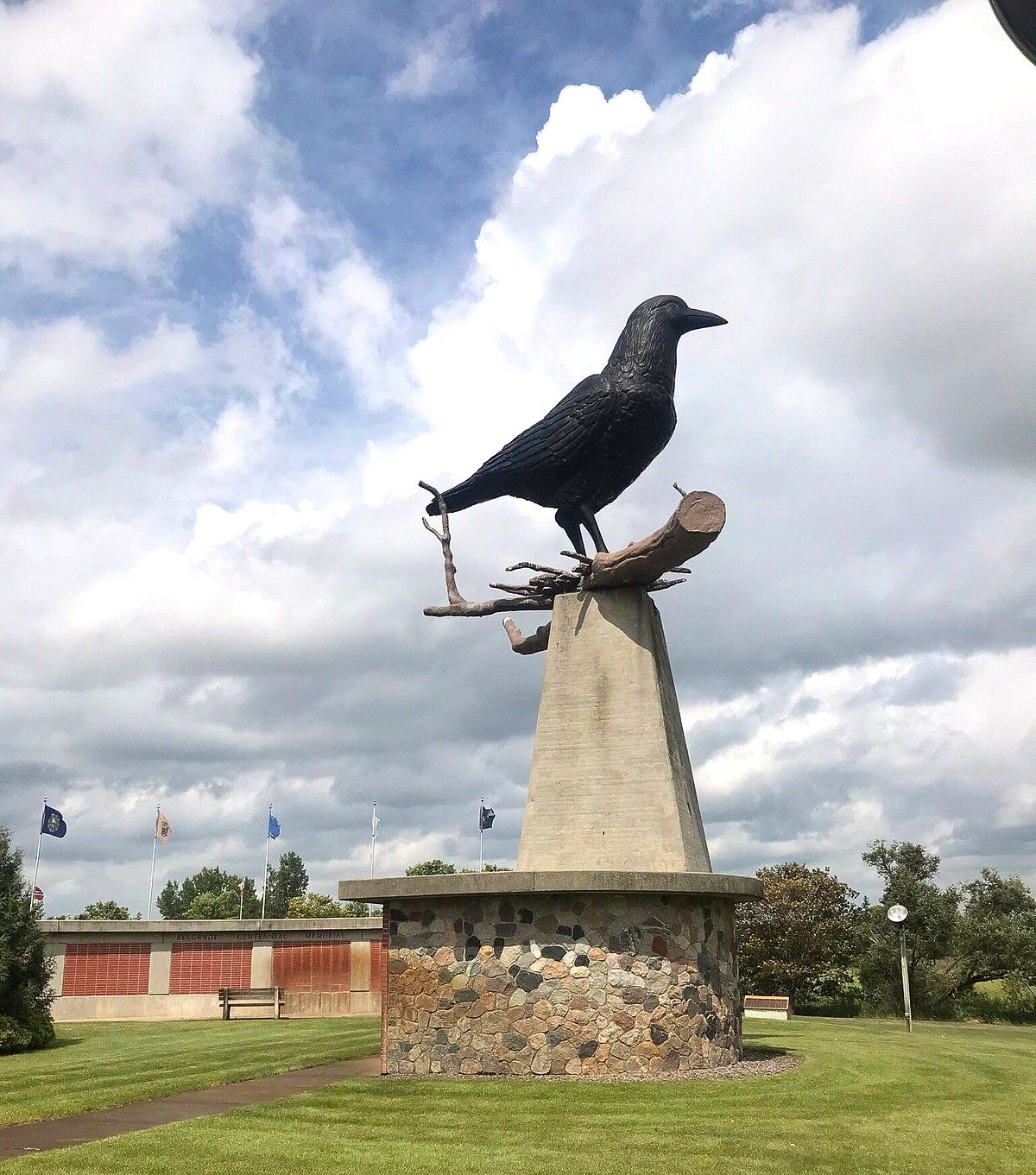 World's Largest Crow Statue, world record in Belgrade, Minnesota World's Largest Crow Statue, world record in Belgrade, Minnesota