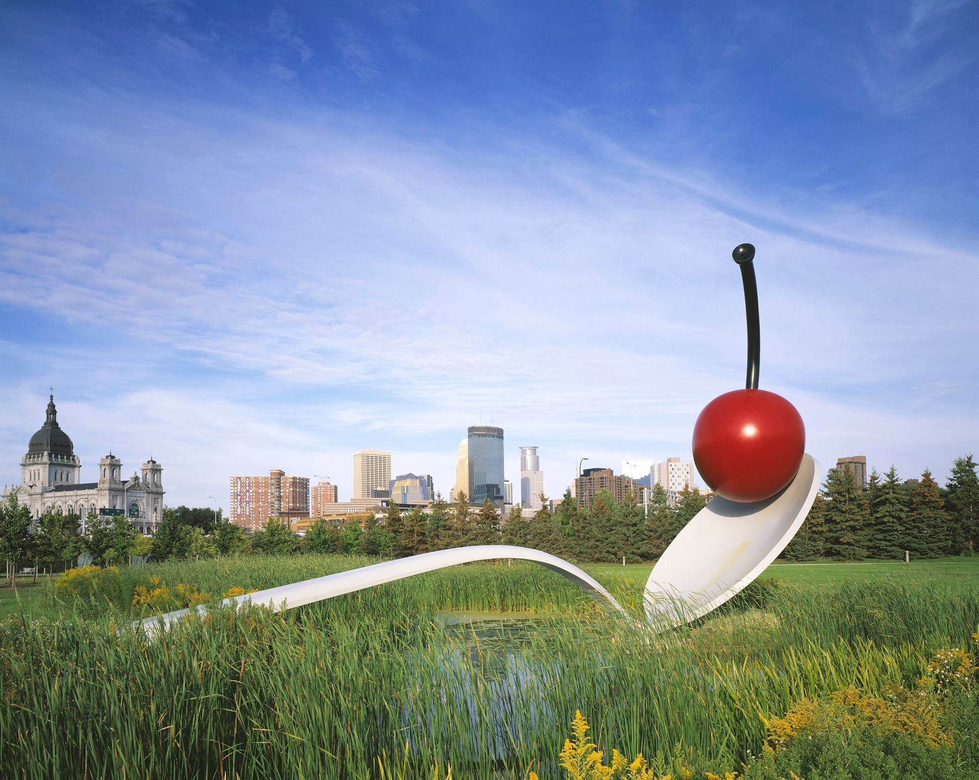 World's Largest Spoonbridge and Cherry Sculpture, world record in Minneapolis, Minnesota World's Largest Spoonbridge and Cherry Sculpture, world record in Minneapolis, Minnesota
