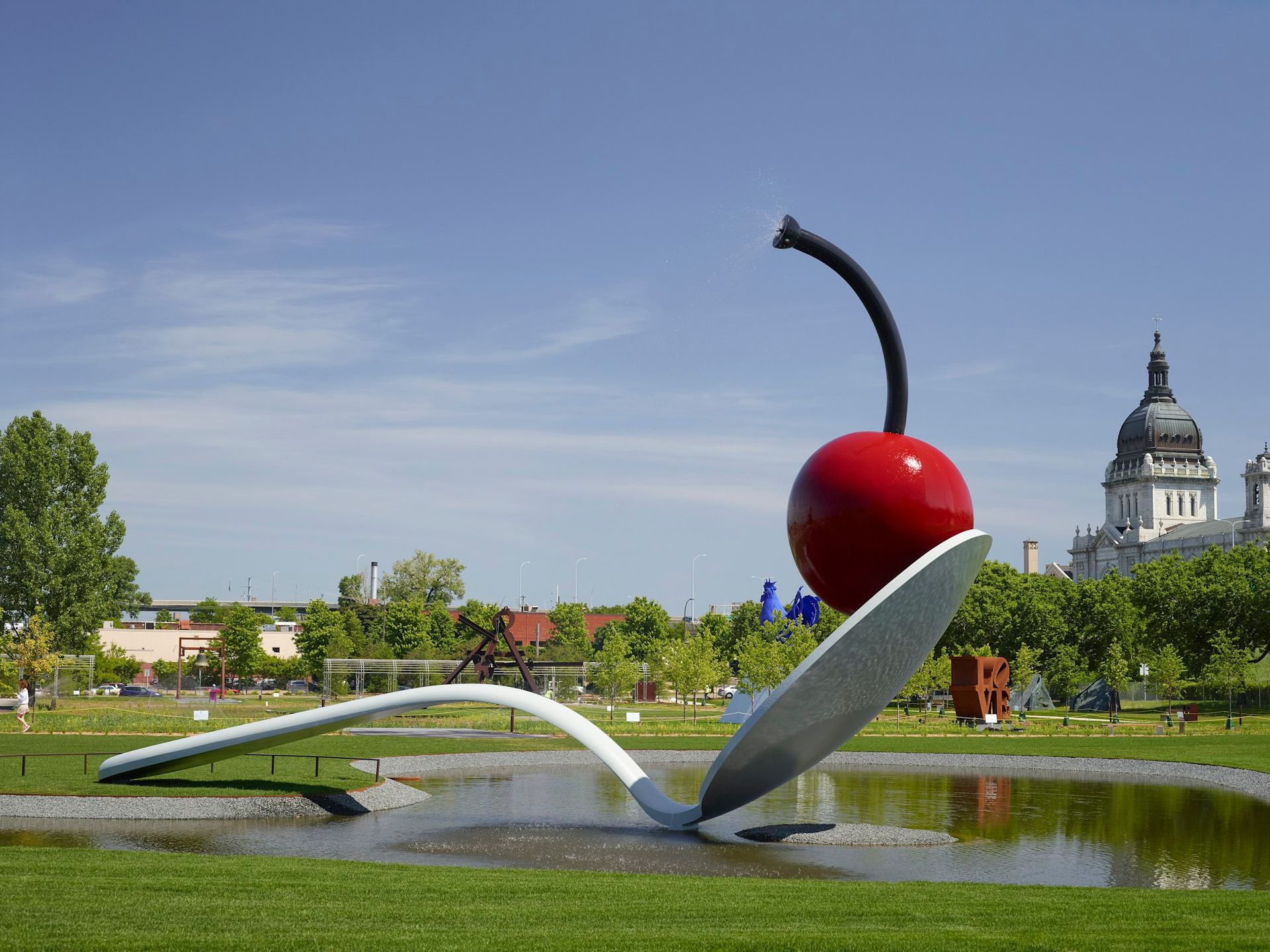 World's Largest Spoonbridge and Cherry Sculpture, world record in Minneapolis, Minnesota World's Largest Spoonbridge and Cherry Sculpture, world record in Minneapolis, Minnesota