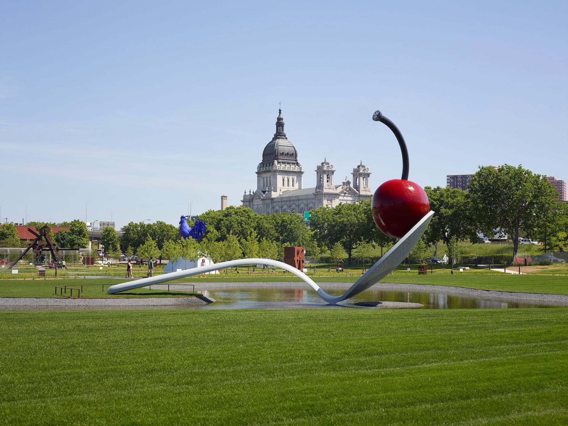 World's Largest Spoonbridge and Cherry Sculpture, world record in Minneapolis, Minnesota World's Largest Spoonbridge and Cherry Sculpture, world record in Minneapolis, Minnesota