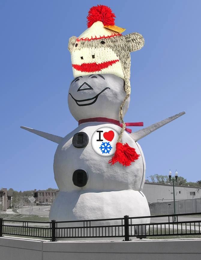 World's Largest Stucco Snowman, world record in North St. Paul, Minnesota