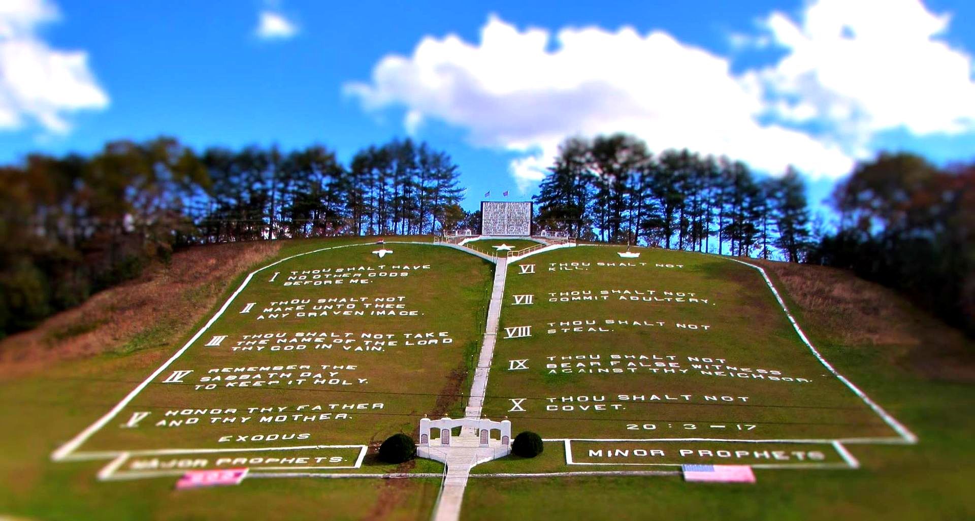 World's Largest Ten Commandments, world record in Murphy, North Carolina World's Largest Ten Commandments, world record in Murphy, North Carolina