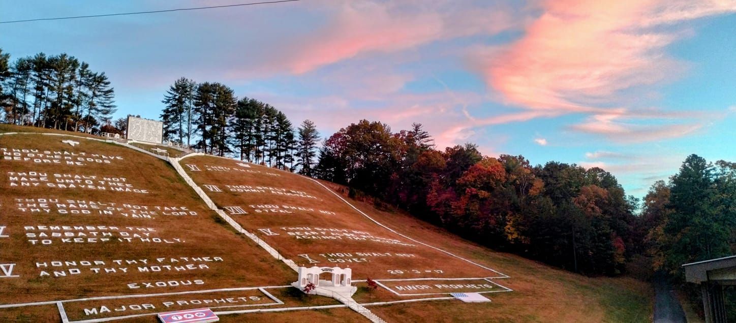 World's Largest Ten Commandments, world record in Murphy, North Carolina
