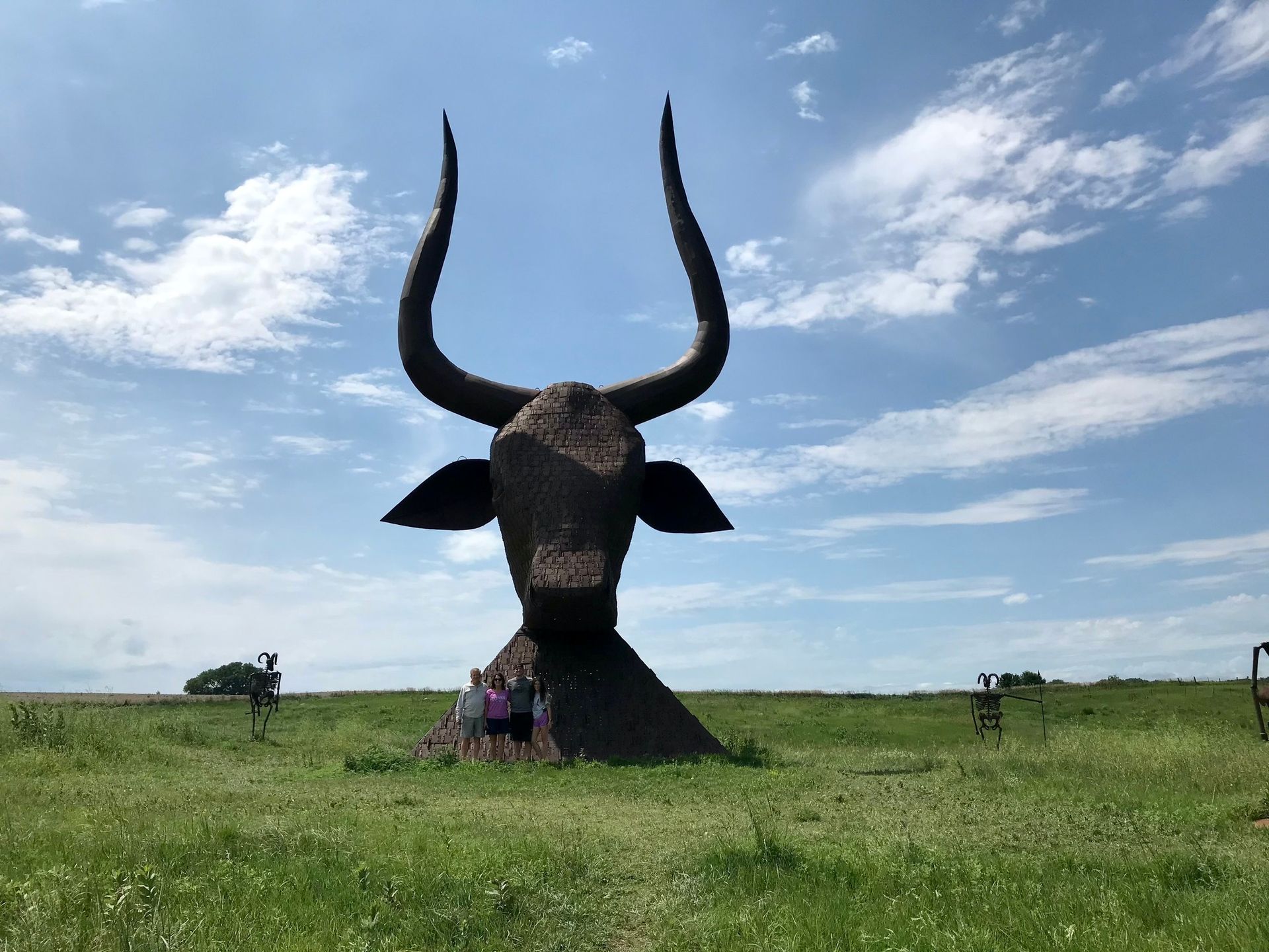 World’s Largest Bull’s Head Sculpture, world record in Montrose, South Dakota World’s Largest Bull’s Head Sculpture, world record in Montrose, South Dakota
