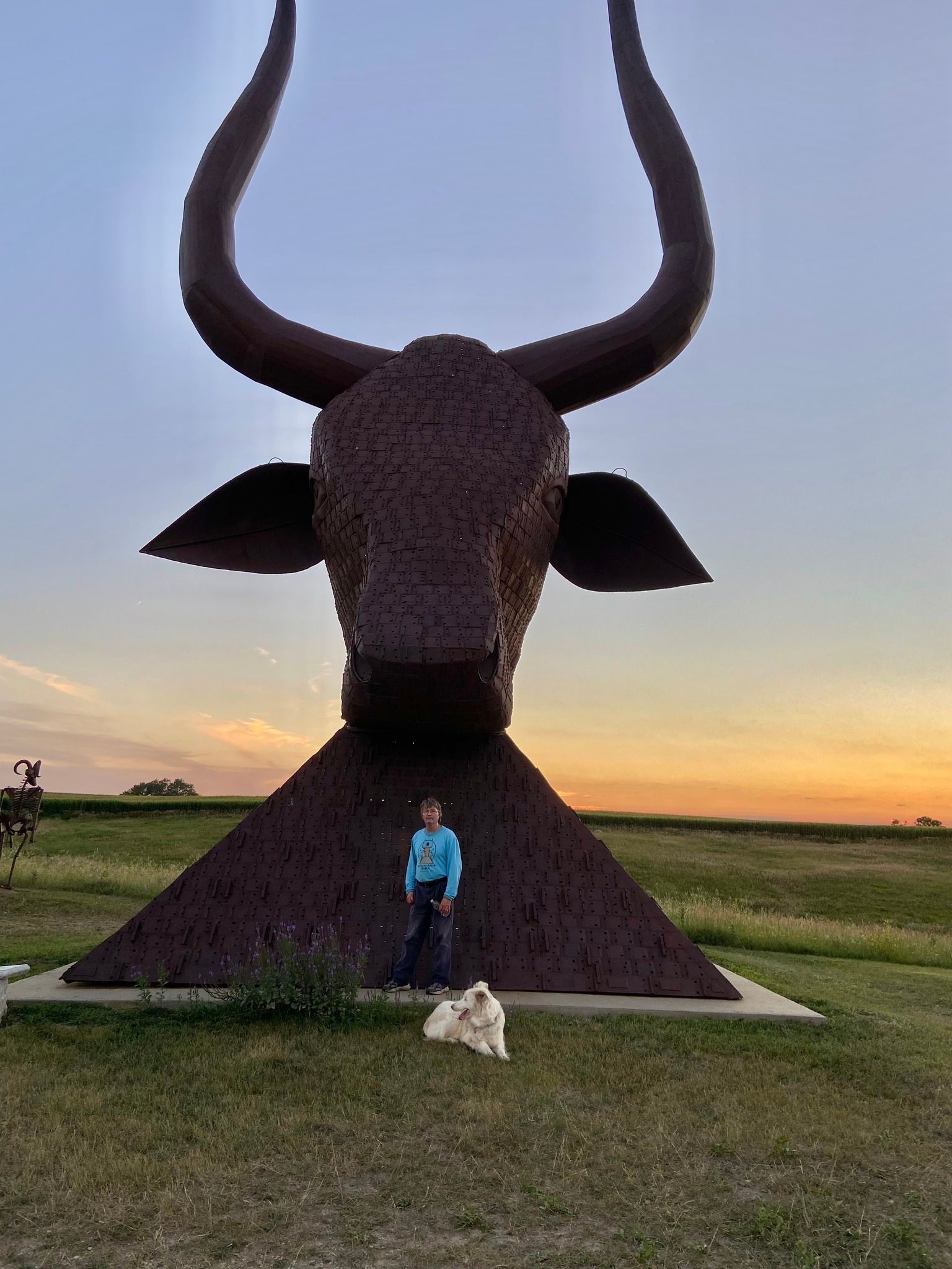 World’s Largest Bull’s Head Sculpture, world record in Montrose, South Dakota World’s Largest Bull’s Head Sculpture, world record in Montrose, South Dakota