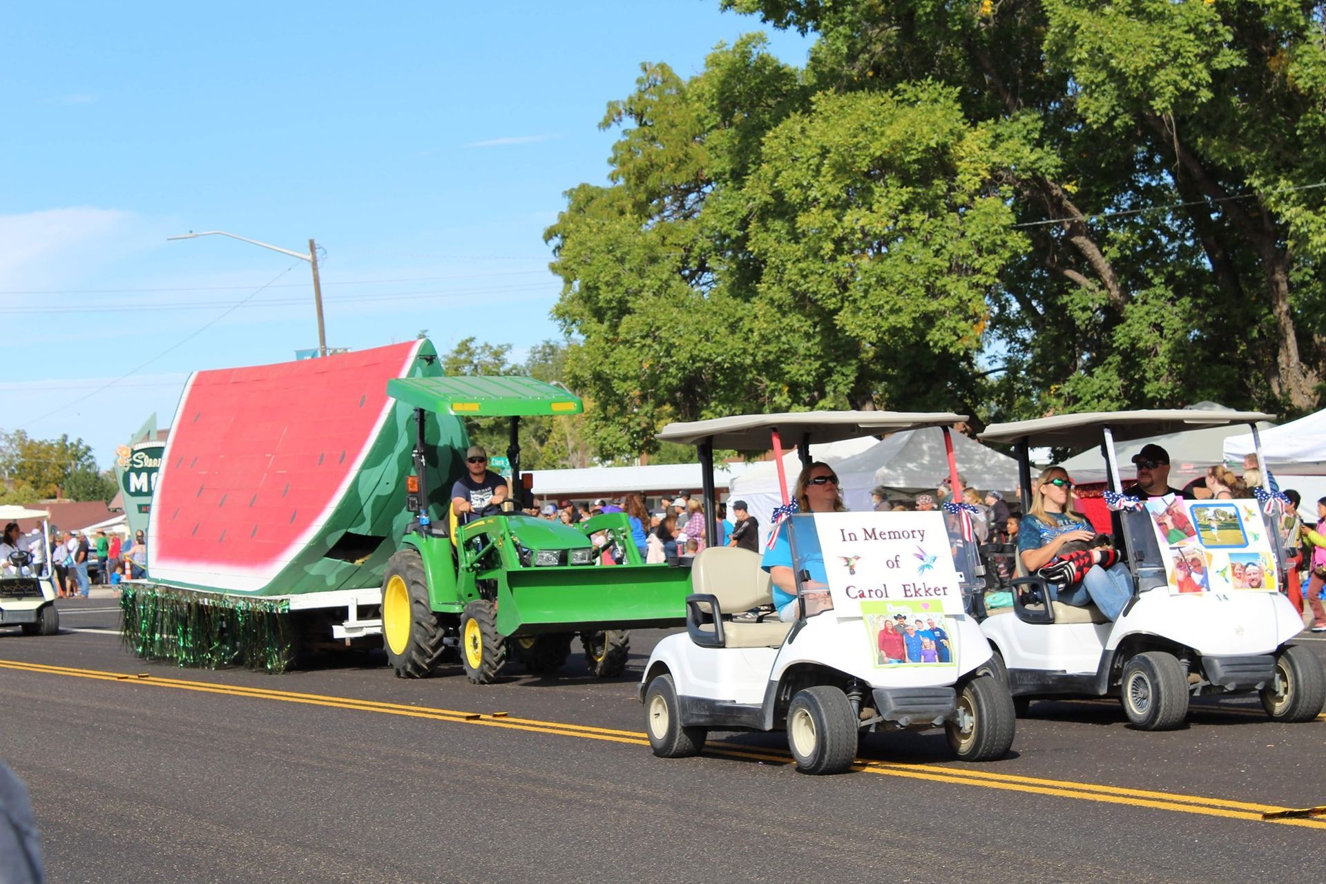
World's Largest Watermelon Slice Sculpture, world record in Green River, Utah