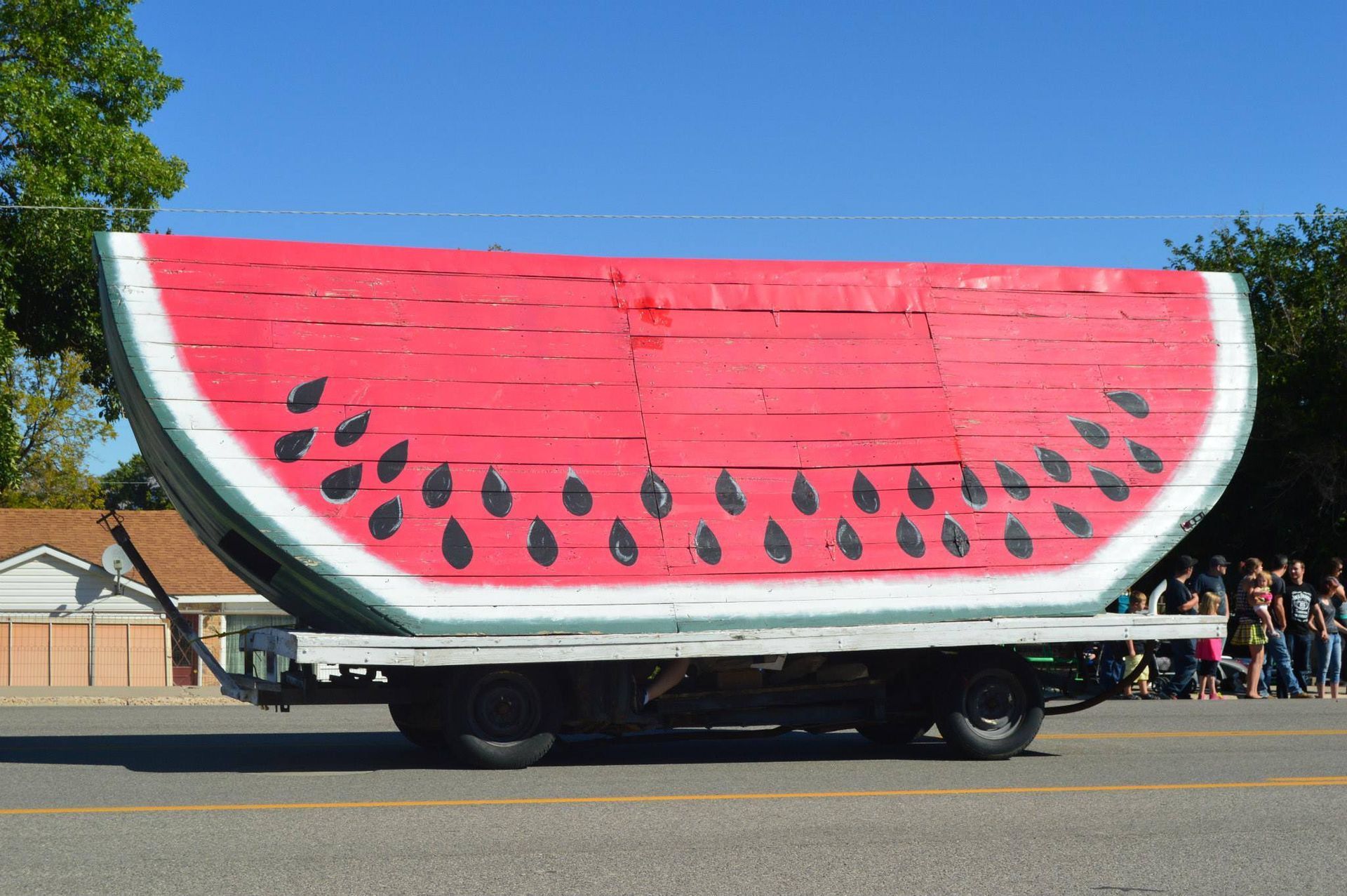 World's Largest Watermelon Slice Sculpture, world record in Green River, Utah