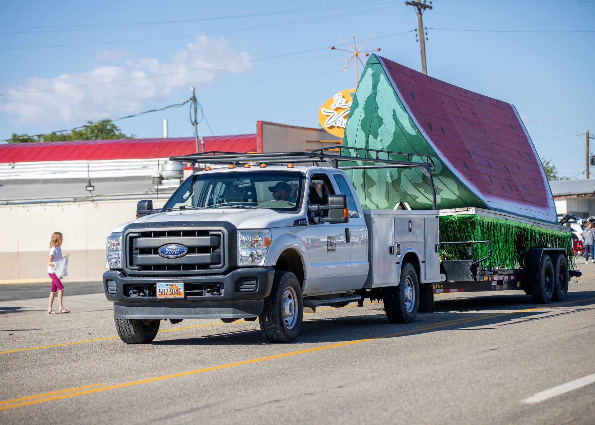World's Largest Watermelon Slice Sculpture, world record in Green River, Utah
