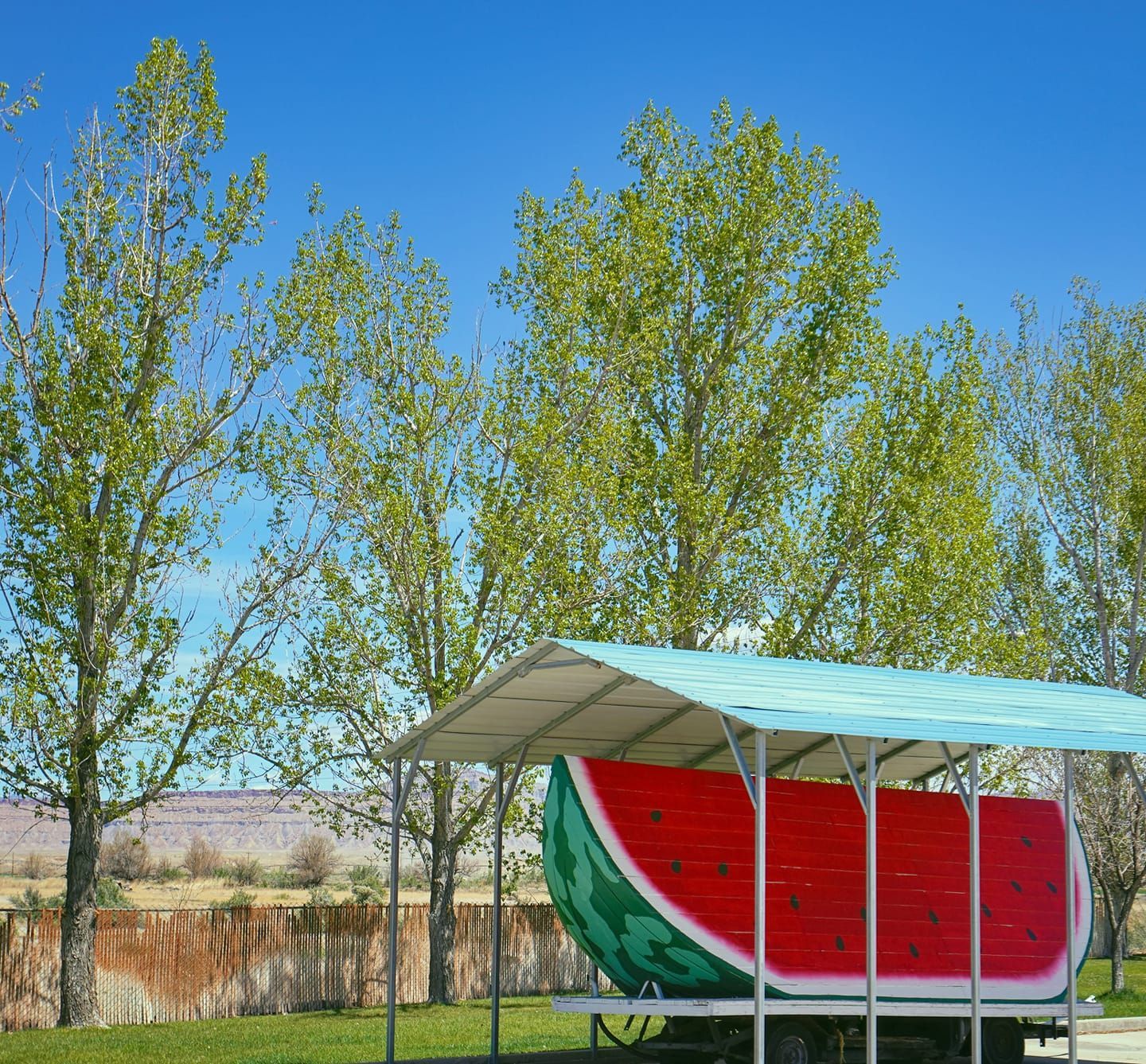 World's Largest Watermelon Slice Sculpture, world record in Green River, Utah