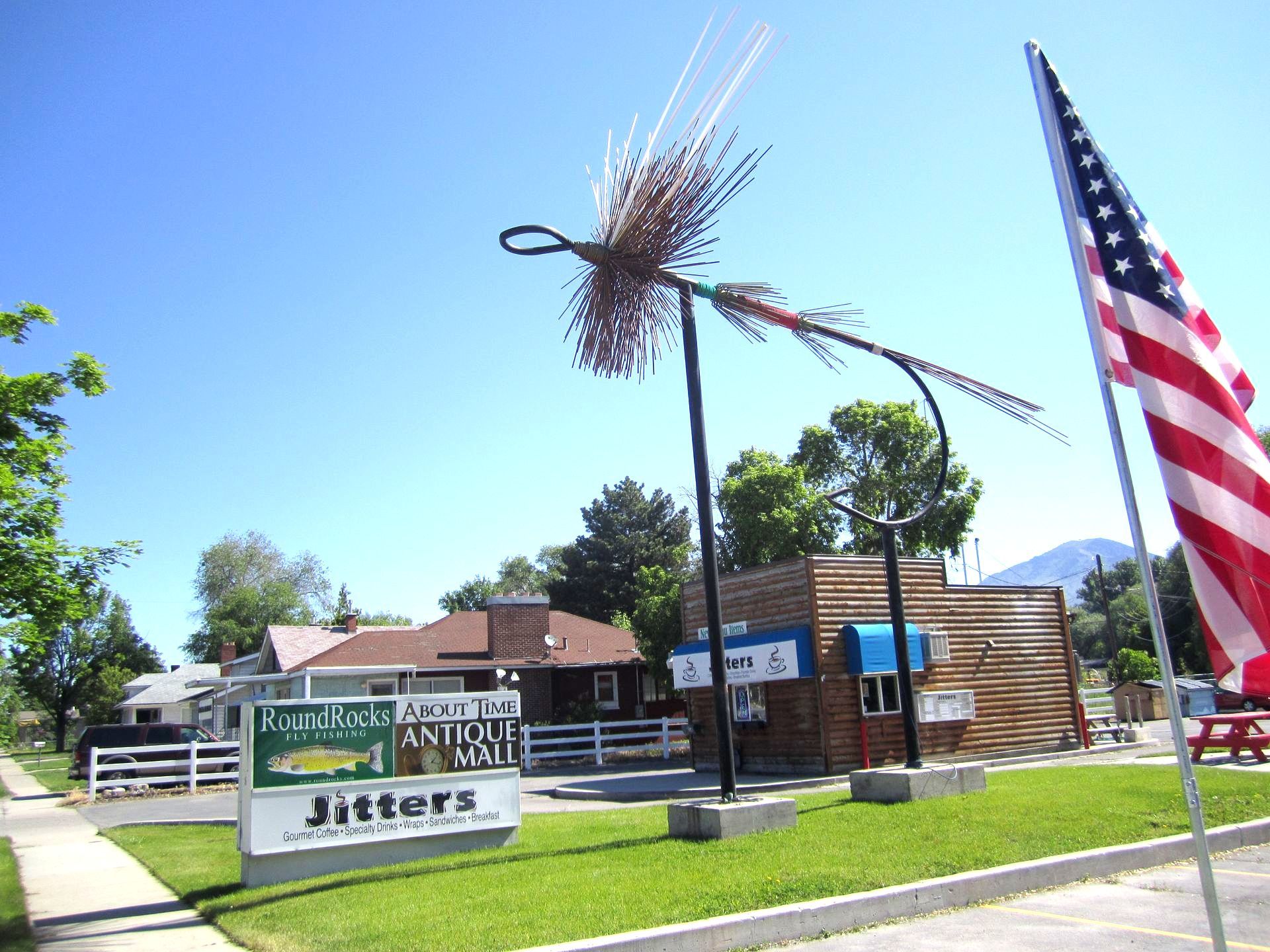 World's Largest Fishing Fly Sculpture, world record in Dutch John, Utah