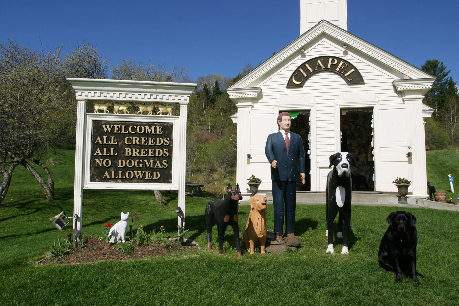 World's First Dog Chapel, world record in St. Johnsbury, Vermont World's First Dog Chapel, world record in St. Johnsbury, Vermont