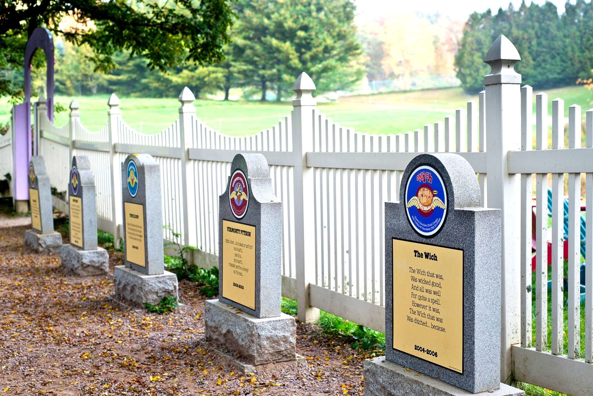 World's First Flavor Graveyard, world record in Waterbury, Vermont﻿