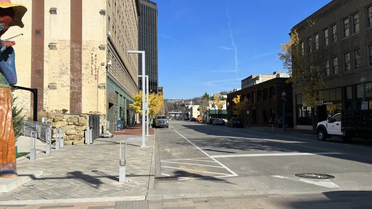 World's First Brick-Paved Road, world record in Charleston, West Virginia World's First Brick-Paved Road, world record in Charleston, West Virginia