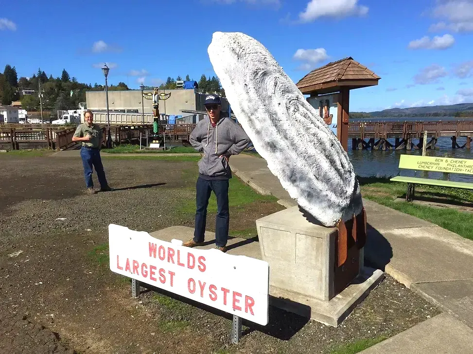 World’s Largest Oyster Sculpture, world record in South Bend, Washington World’s Largest Oyster Sculpture, world record in South Bend, Washington