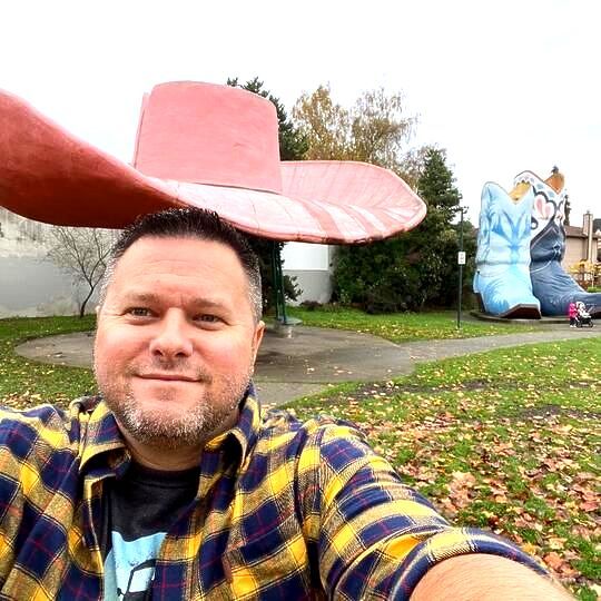 World's Largest Hat and Cowboy Boots Sculpture, world record in Seattle, Washington World's Largest Hat and Cowboy Boots Sculpture, world record in Seattle, Washington