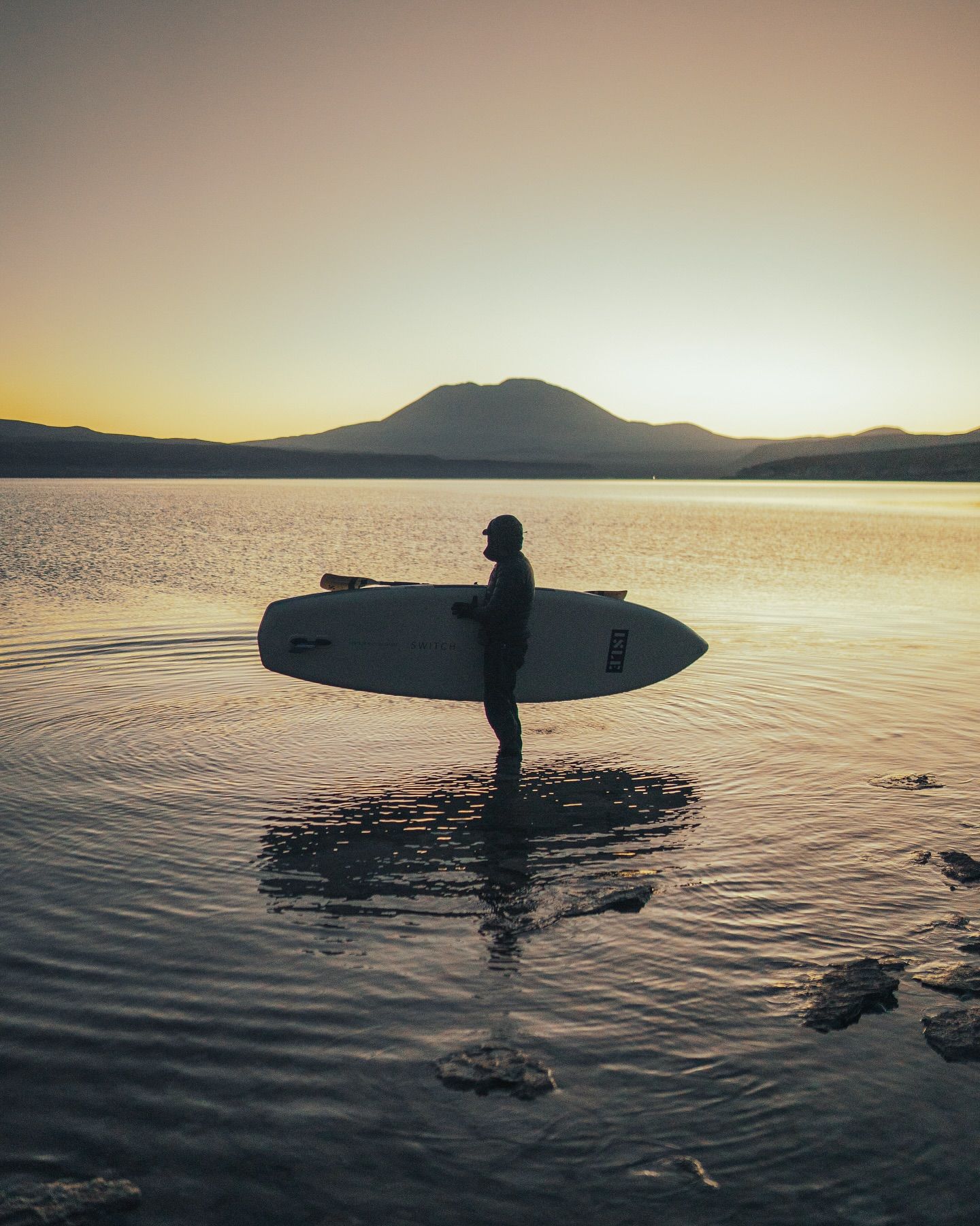 Highest altitude to paddle board, world record set by Andrew Hughes Highest altitude to paddle board, world record set by Andrew Hughes