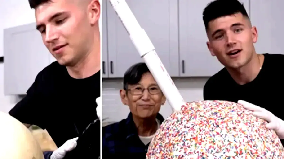 World's Largest Cake Pop, world record set by Nick DiGiovanni and Lynn Davis