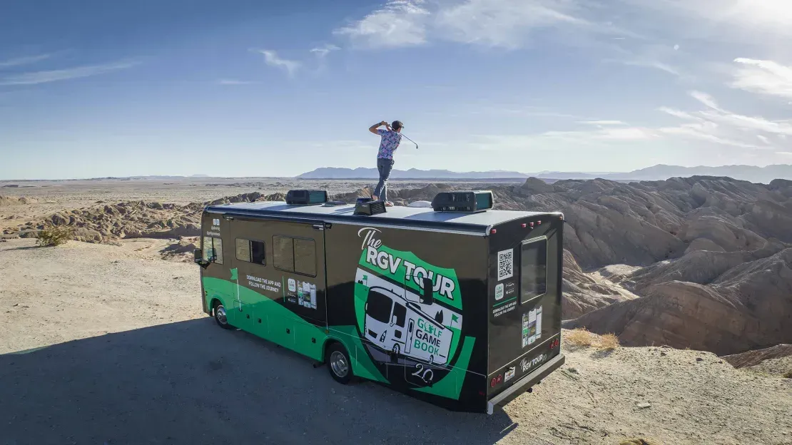 Most 18 hole golf courses played in one year, Patrick Koenig sets world record