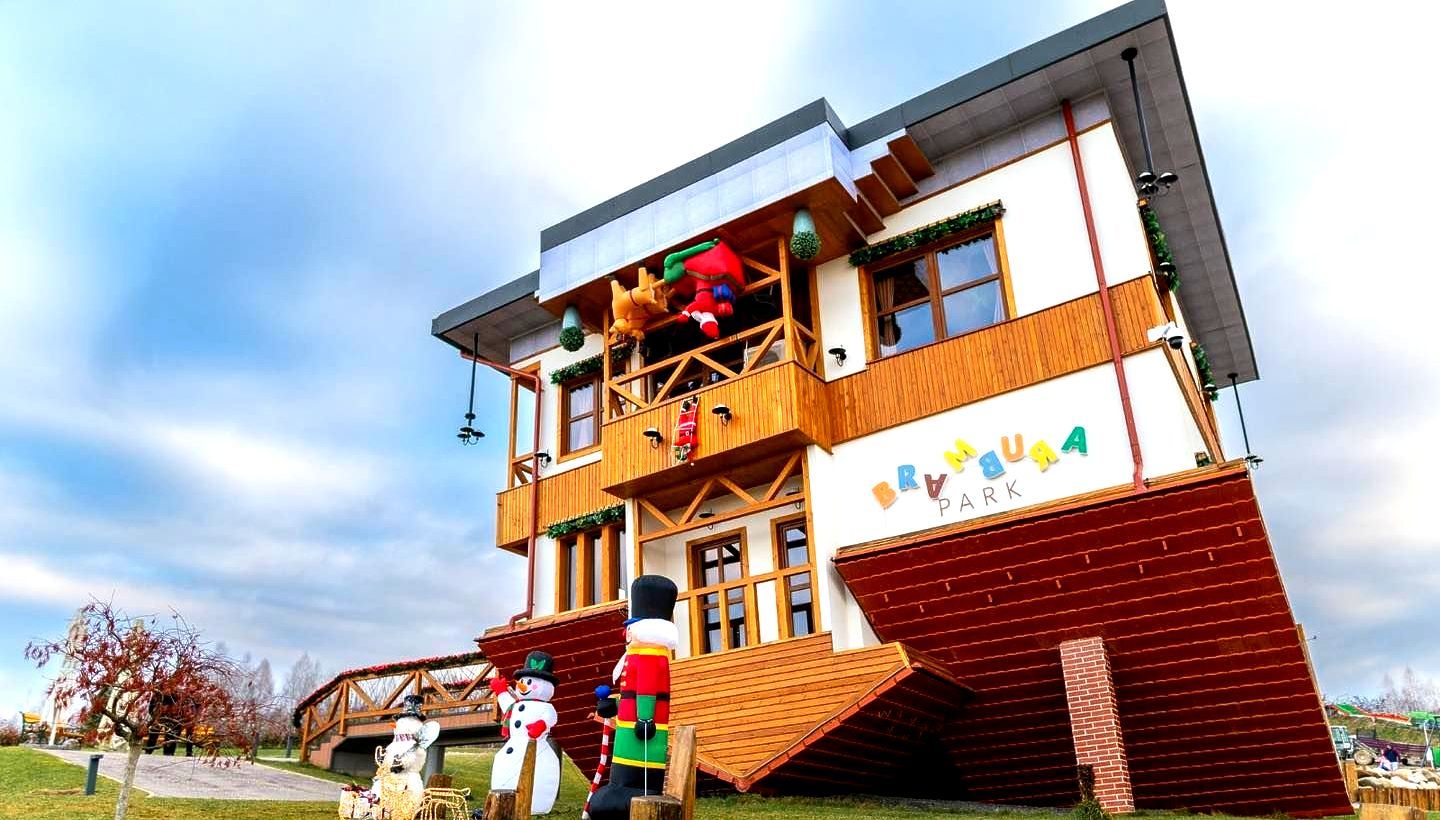 World's First Upside Down House Theme Park, world record in Sibiu County, Romania

