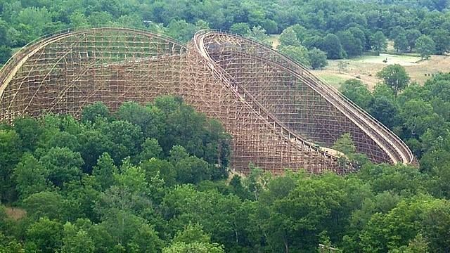 World’s Longest Wooden Roller Coaster, world record set in Mason, Ohio World’s Longest Wooden Roller Coaster, world record set in Mason, Ohio
