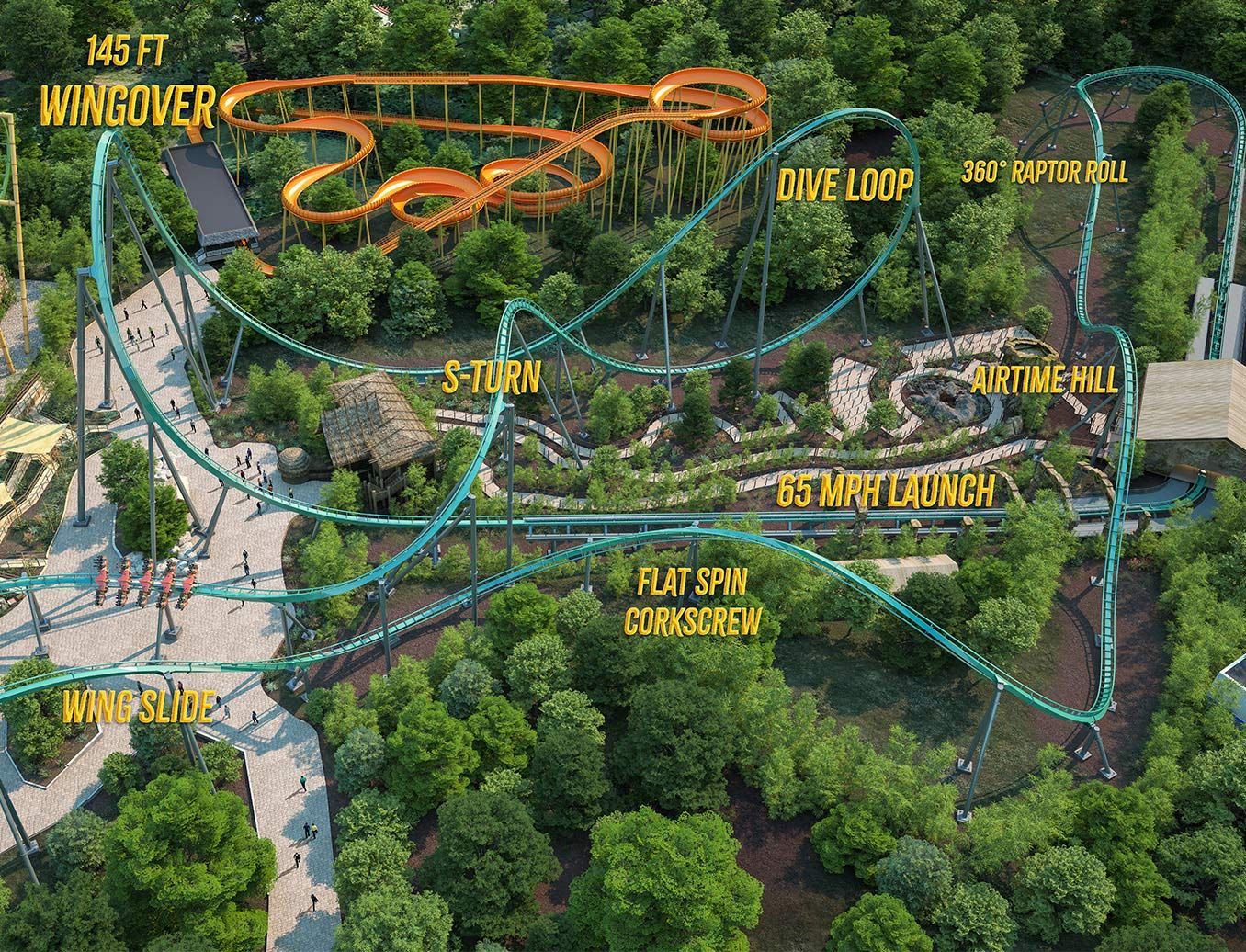 World's Tallest and Longest Wing Coaster, world record to open in Doswell, Virginia World's Tallest and Longest Wing Coaster, world record to open in Doswell, Virginia
