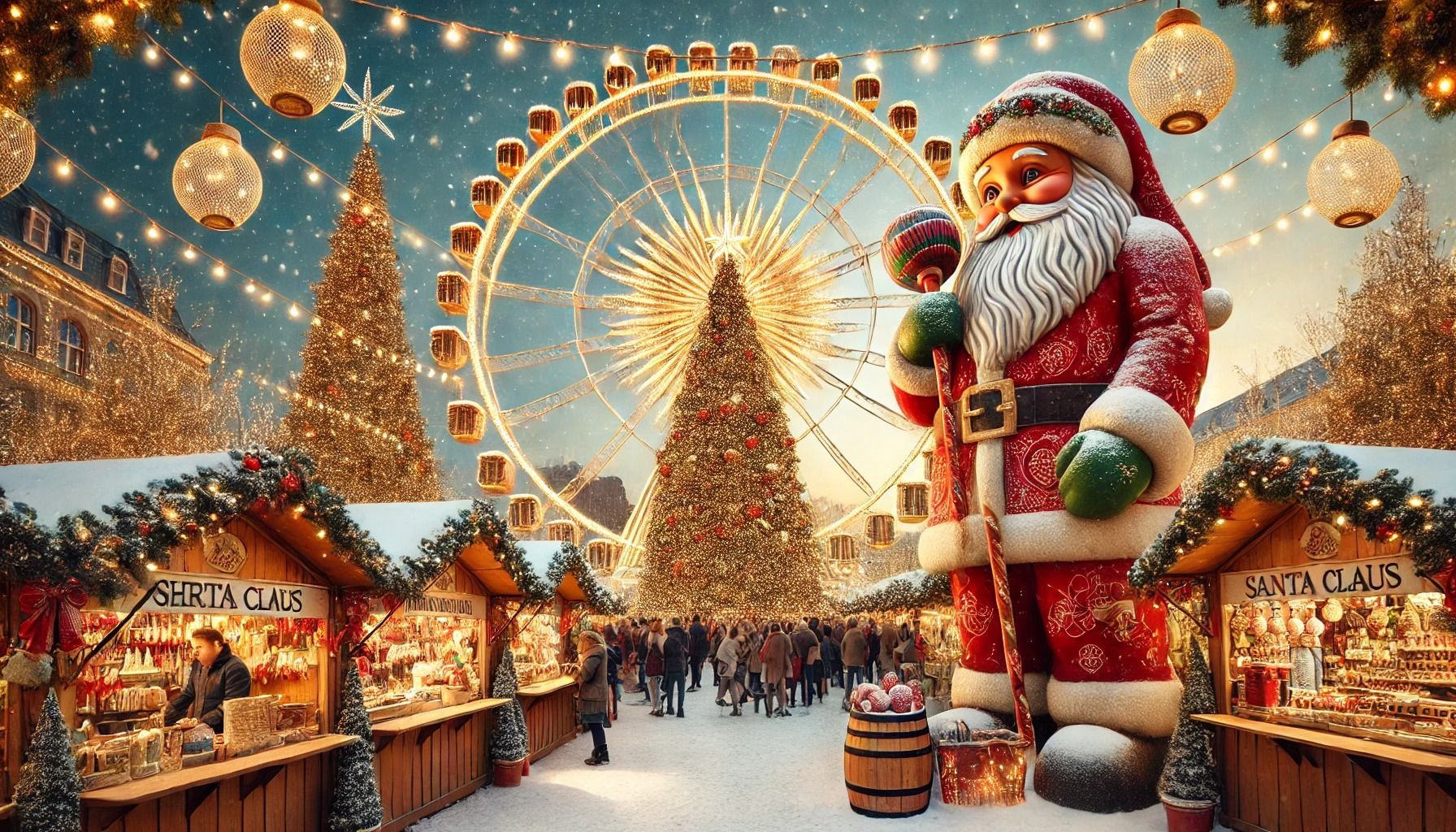 World's Largest Indoor Christmas Market, Laminor Winter Wonderland sets world record﻿