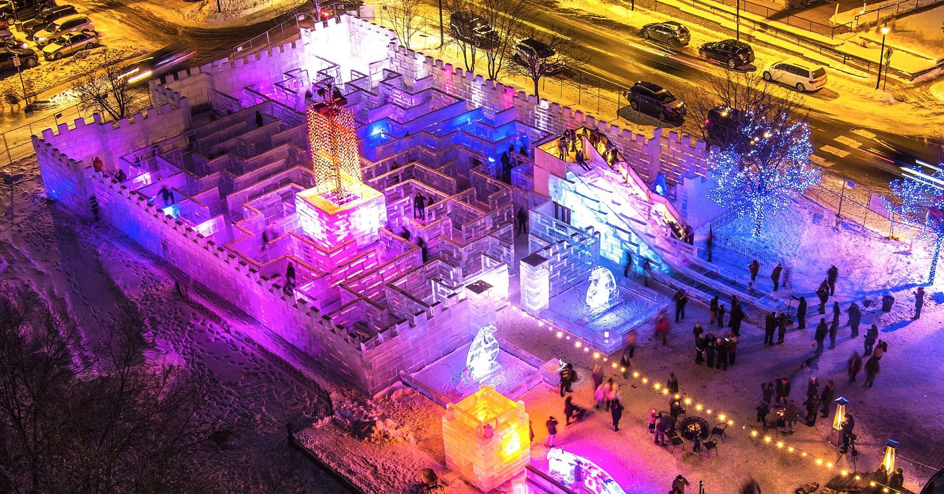 World's Largest Ice Maze, world record set in Eagan, Minnesota World's Largest Ice Maze, world record set in Eagan, Minnesota